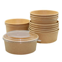 PP Lid 750ml (150mm) For Kraft Paper Bowl 300cs (58K-PP150)